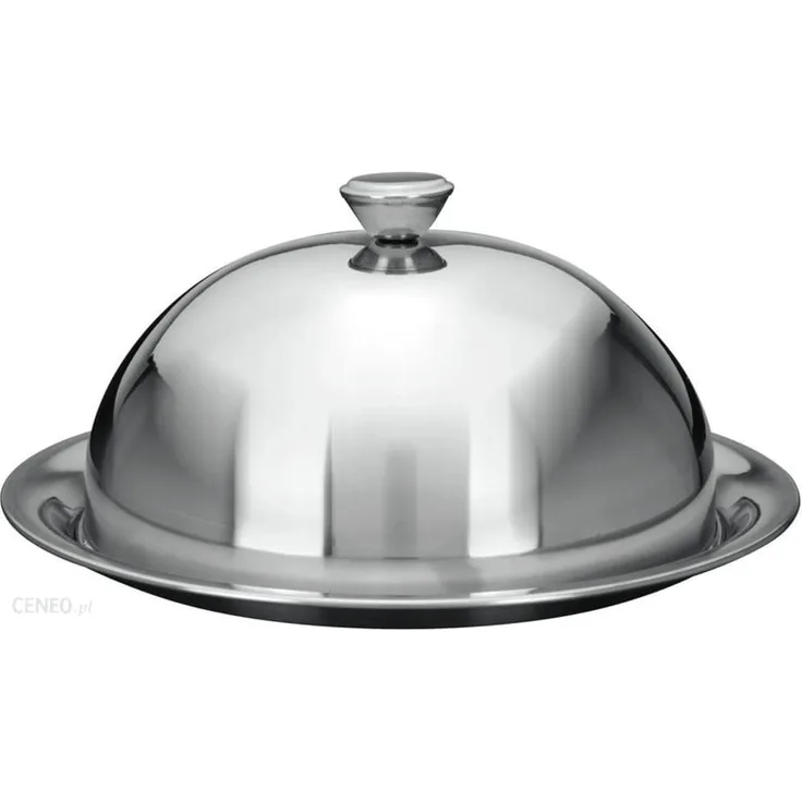 Excellent Houseware Speiseglocke mit Teller Edelstahl 442506