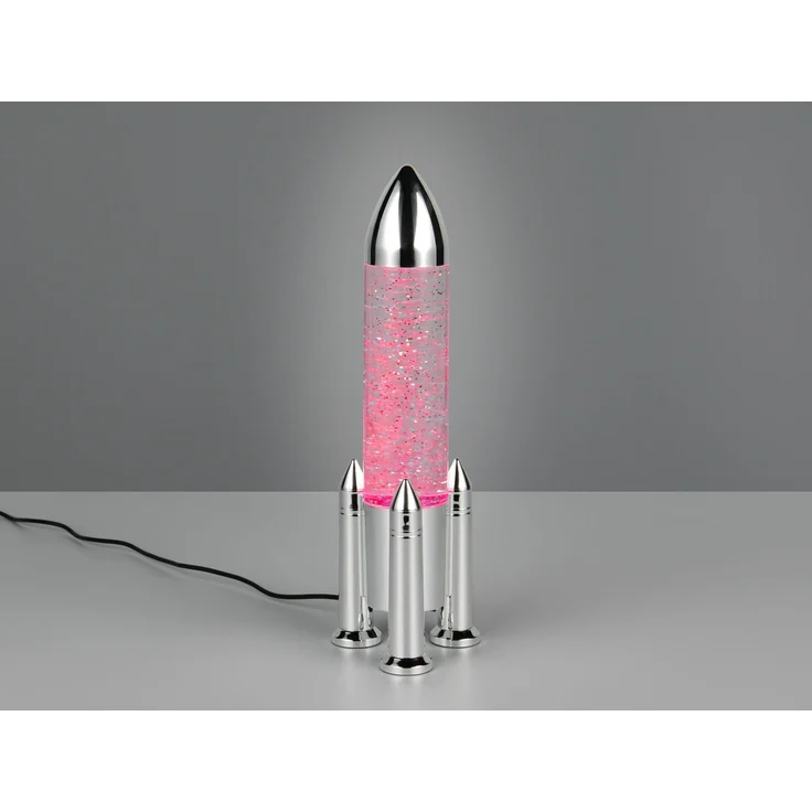 Deko RGB LED Tischleuchte APOLLO Raketenlampe per USB betrieben, Höhe 33cm – Bild 7