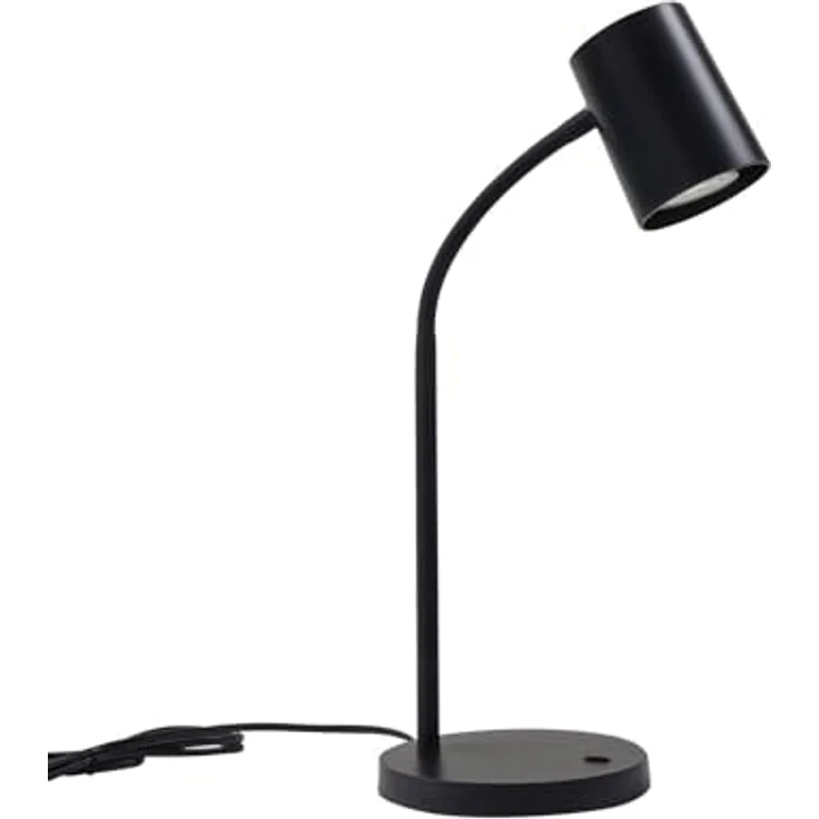Lindby Tischlampe 'Radka', schwarze Schreibtischlampe mit Flexarm und integriertem Schalter für Arbeitszimmer & Büro – Bild 1