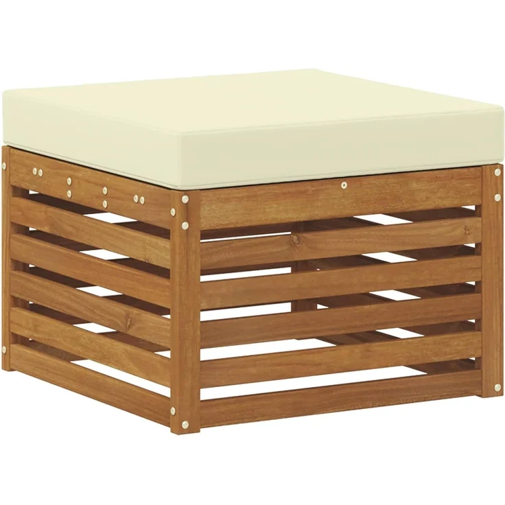 vidaXL Outdoor-Sofagarnitur 6 stk. 6-Sitzer Natur und Creme 3384691 – Bild 9