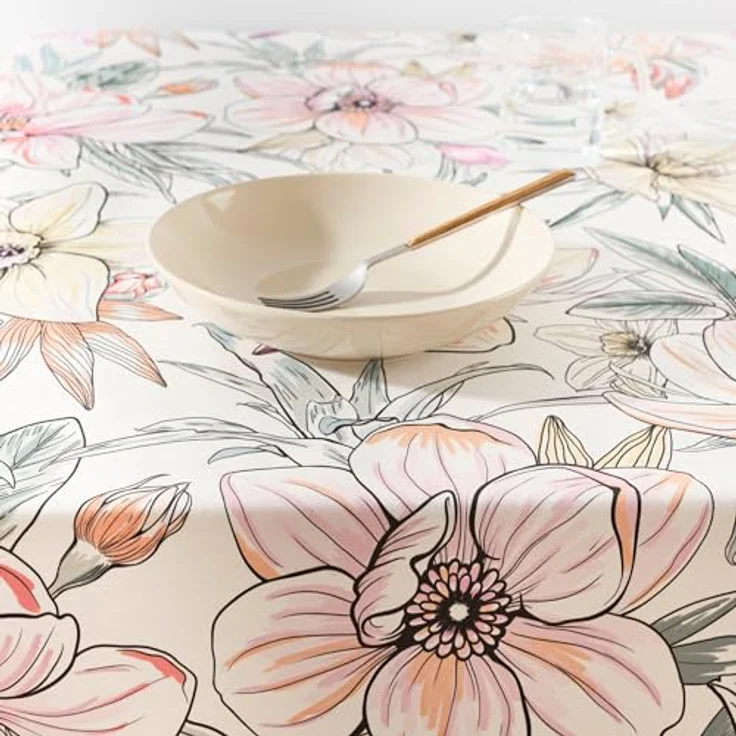Belum Tischdecke mit Fleckenabweisend, Größe 250 x 155 cm, extraweich, Mehrfarbig, Stoff, 100% Bio-Baumwolle, Modell 0120-326 – Bild 6