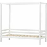 Himmelbett Weiss mit Rolllattenrost, Liegefläche 90x200 cm, Hoppekids ECO Dream