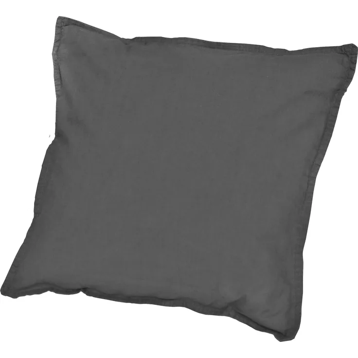 Traumhaft gut schlafen Stone-Washed-Bettwäsche aus 100% Baumwolle, in versch. Farben und Größen : 40x40 cm : Graphit