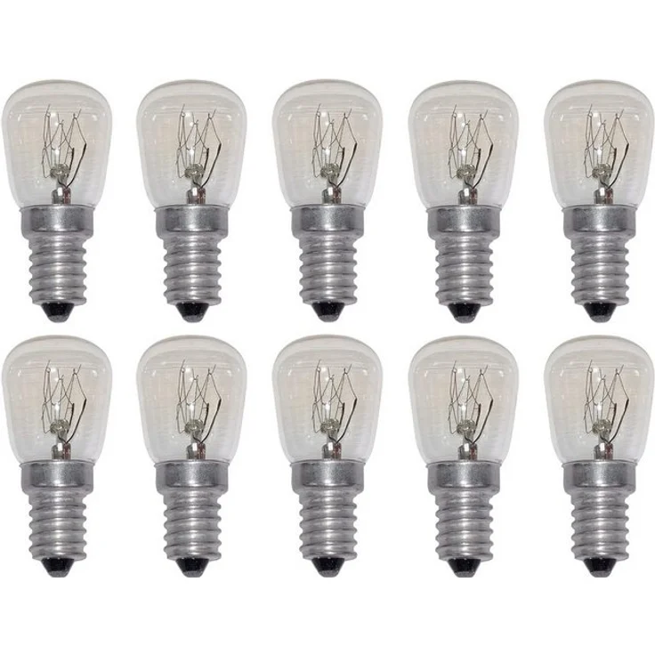 Provance Spezialleuchtmittel 10er Set Kühlschranklampe E14 15 Watt, E14, 10 St. – Bild 2