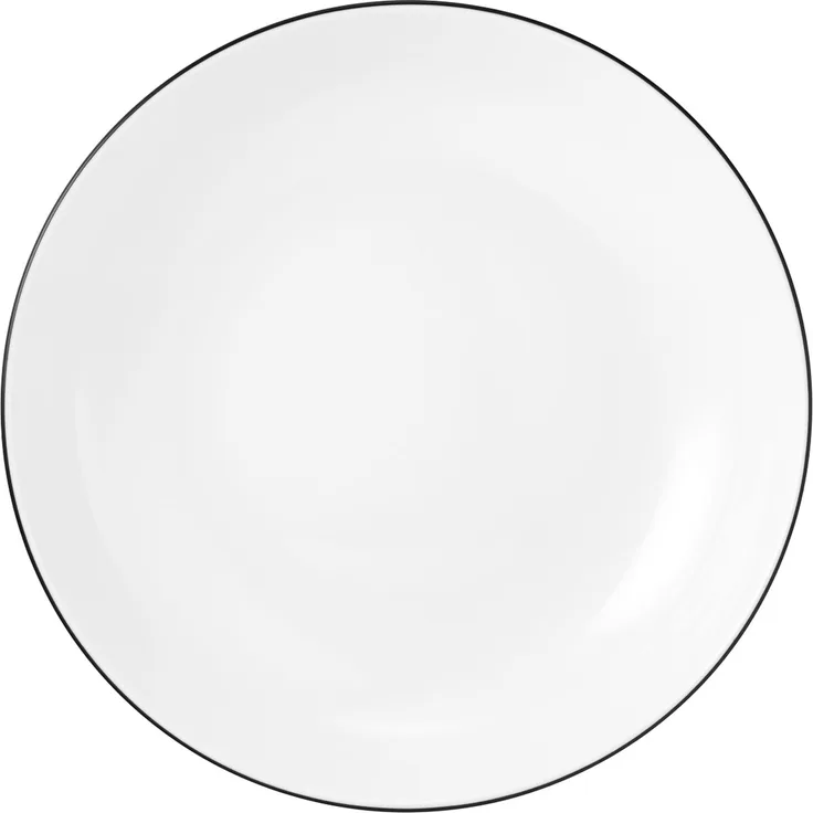 Suppenteller rund 21 cm Lido Black Line Seltmann Weiden Suppenteller - MikrowelleBackofen geeignet, Spülmaschinenfest