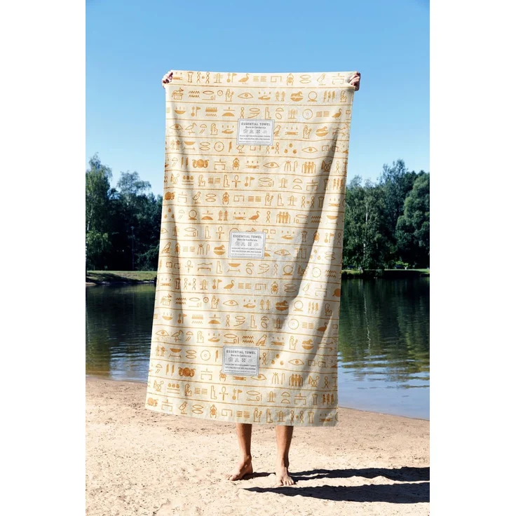 Mijolnir 'Think Like An Egyptian 90' Strandtuch, Mehrfarbig, 90 x 150 cm – Bild 3