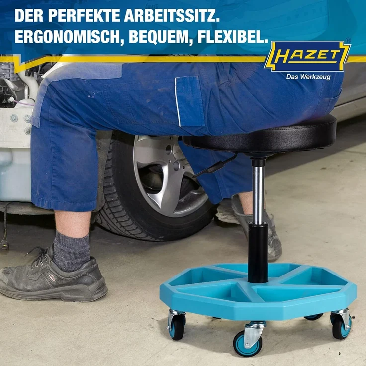 Drehhocker 195N-4 Vierkant-Rohrrahmen Sitz-H. 430-550mm HAZET "" – Bild 8