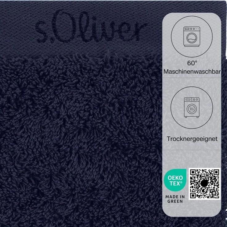 s.Oliver Waschhandschuh s.Oliver, Premium Qualität, 600 gr/m², auch als Sets erhältlich, Walkfrottier (1-St), große Farbauswahl, auch als Duschtuch, Handtuch, Gästetuch – Bild 4