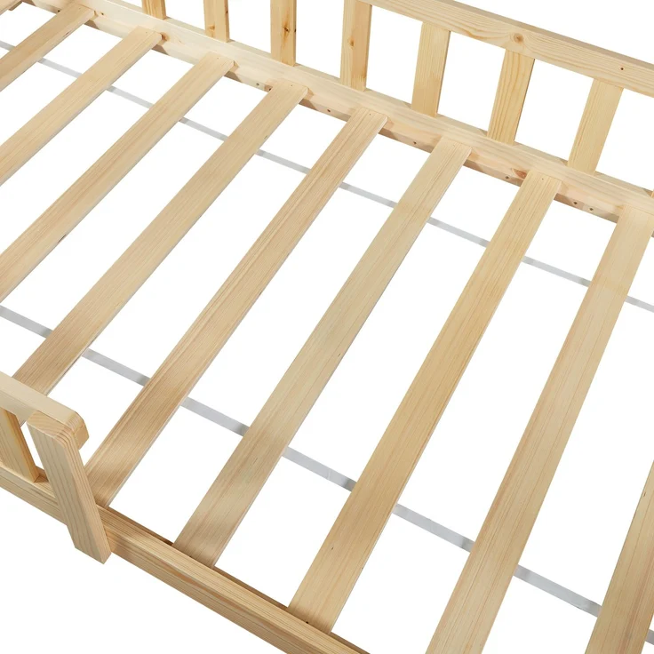 Hausbett Hesel, Kinderbett und Lattenrost, Holzoptik, 90x200 cm – Bild 6