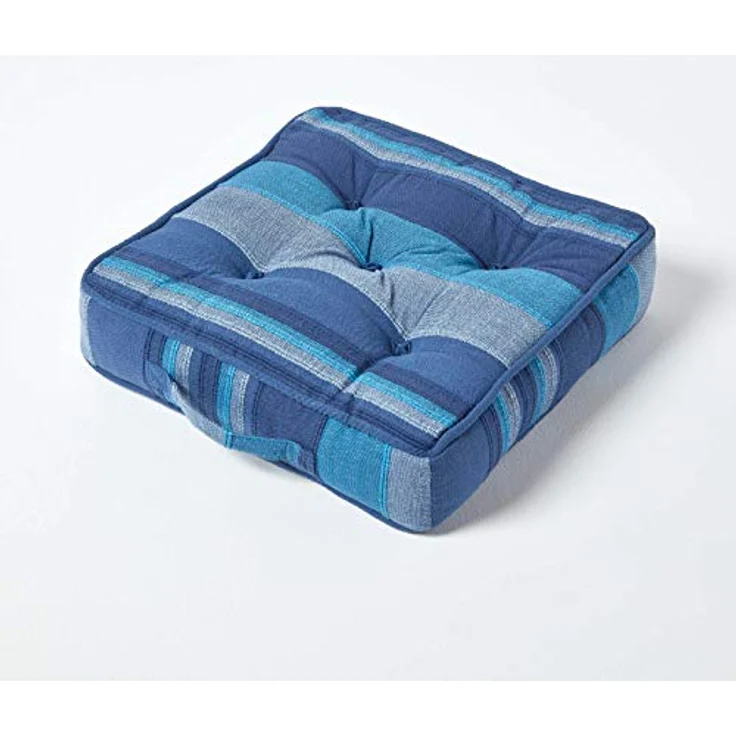 Homescapes Bodenkissen Sitzkissen Stuhlkissen Morocco blau – Bild 2