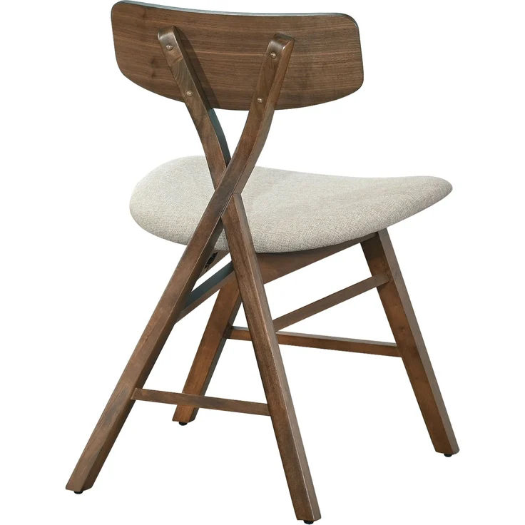 Selsey 'Loomens' Holzstuhl Braun / Beige – Bild 2