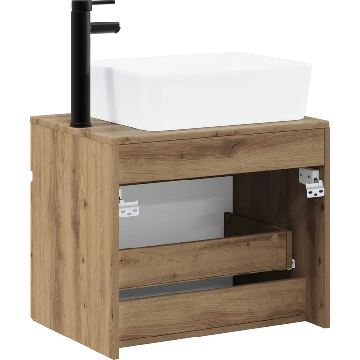 vidaXL Waschbeckenschrank Artisan-Eiche 59 x 44,5 x 80 cm 3404309 – Bild 7
