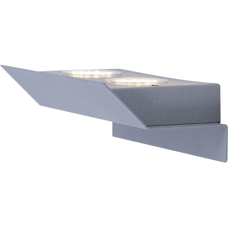 LED Wandleuchte, Stahl verzinkt, Länge 21 cm, RUSTEGA – Bild 1