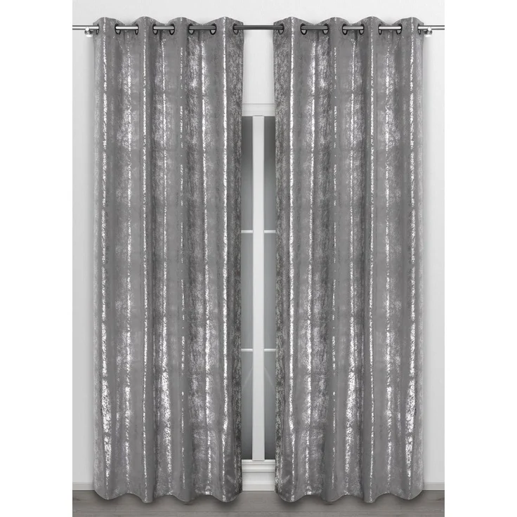 Beautex Vorhang Vorhang mit Ösen 140x260 cm blickdicht verdunkelung Gardine, Stardust (1 St), Ösen, blickdicht – Bild 1