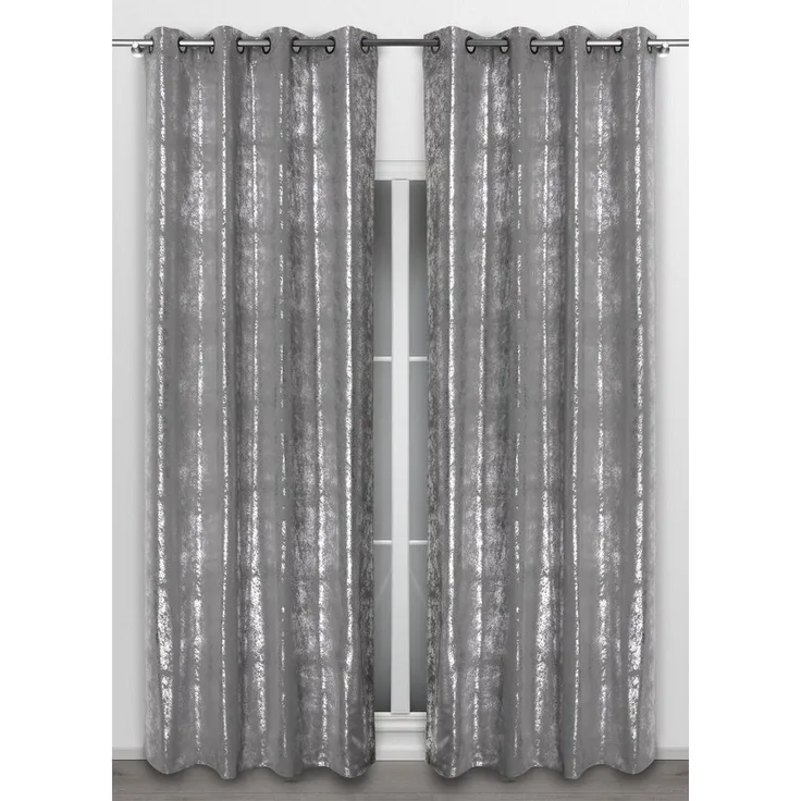 Beautex Vorhang Vorhang mit Ösen 140x260 cm blickdicht verdunkelung Gardine, Stardust (1 St), Ösen, blickdicht