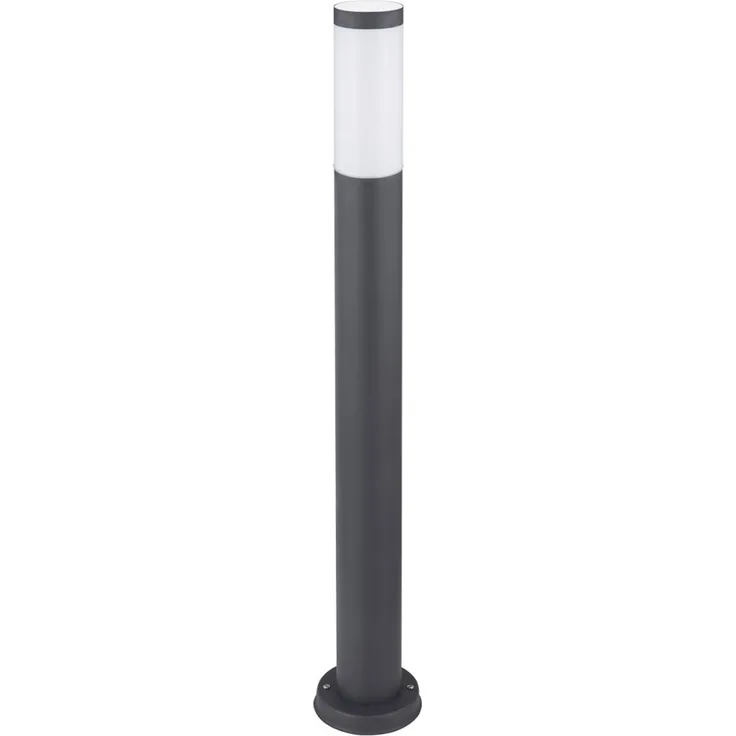 LED Stehleuchte, Edelstahl anthrazit, H 80 cm
