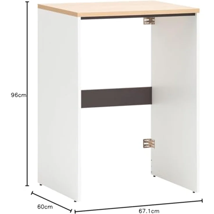 Schildmeyer Waschmaschinenumbauschrank Solea, Breite 67 cm Variabel anbringbare Traverse, Stapelbar – Bild 4