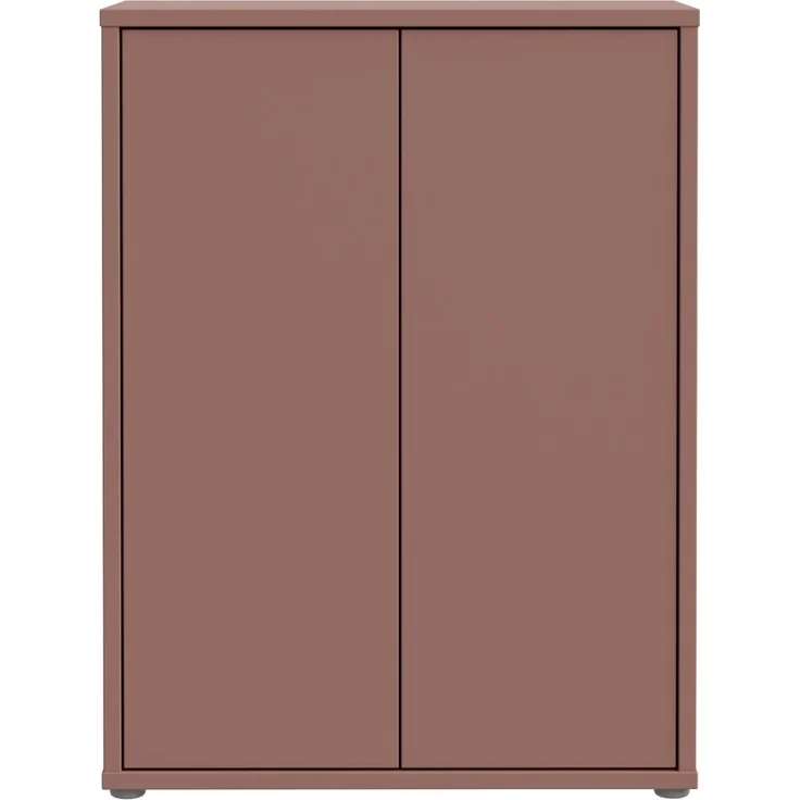 Schuhkommode >ALICE SPRINGS< 4 Böden, push to open, in Terrakotta - 74,5x99,1x34,9cm (BxHxT) – Bild 1