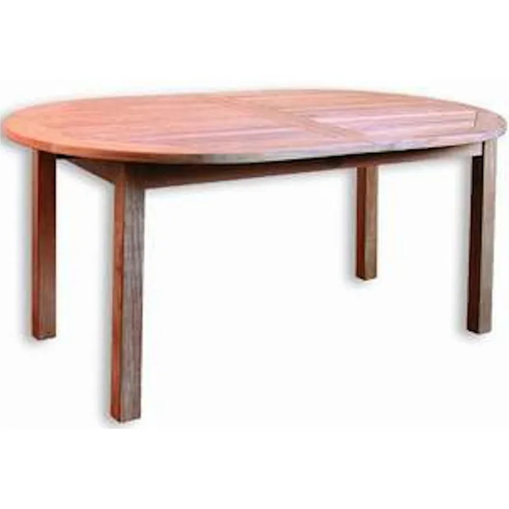 Inko Teakholz-Auszugstisch Bombay oval 180/230x100x75 cm Tisch ausziehbar Holztisch