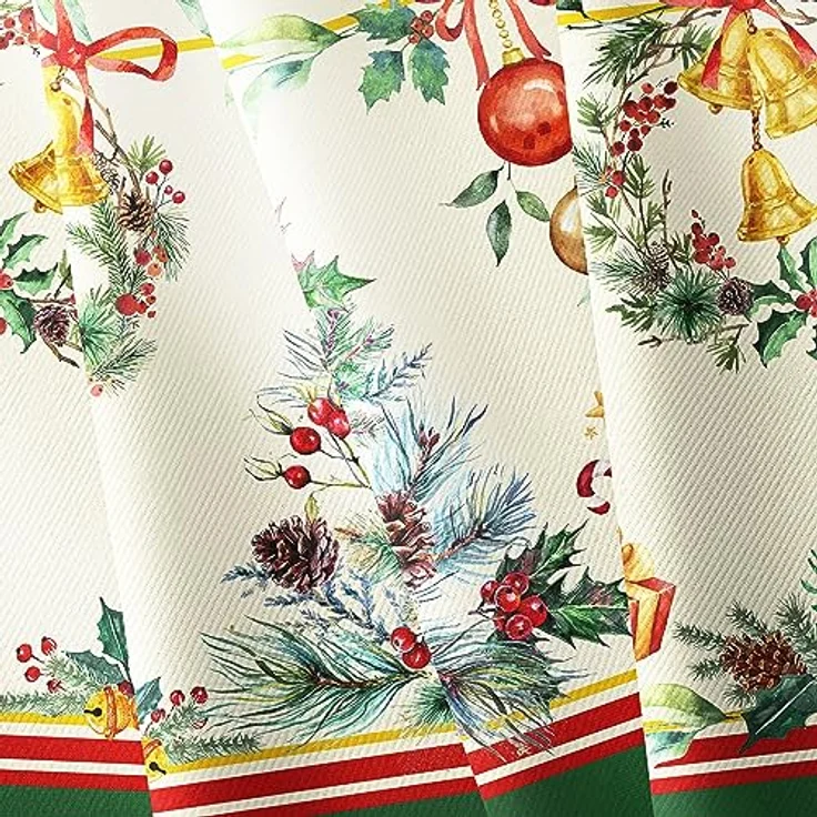 Yighty Ovale Weihnachtstischdecke, 152,4x213,4 cm – Bild 6