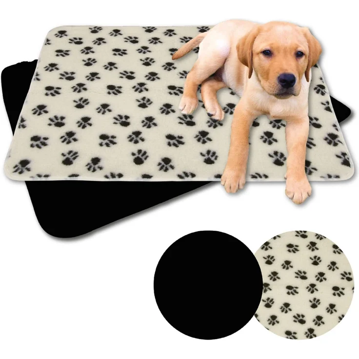 Haustierdecke Hundedecke Schutzdecke Liegedecke für Tiere Lammflor schwarz - jet black 70x100 cm – Bild 5