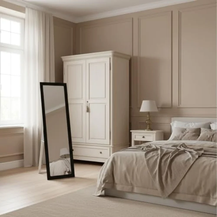 EDAXO Standspiegel Standspiegel HAVLYS, 37x127 cm, Splittergeschütztes Sicherheitsglas (PTE-Folie) – Bild 6