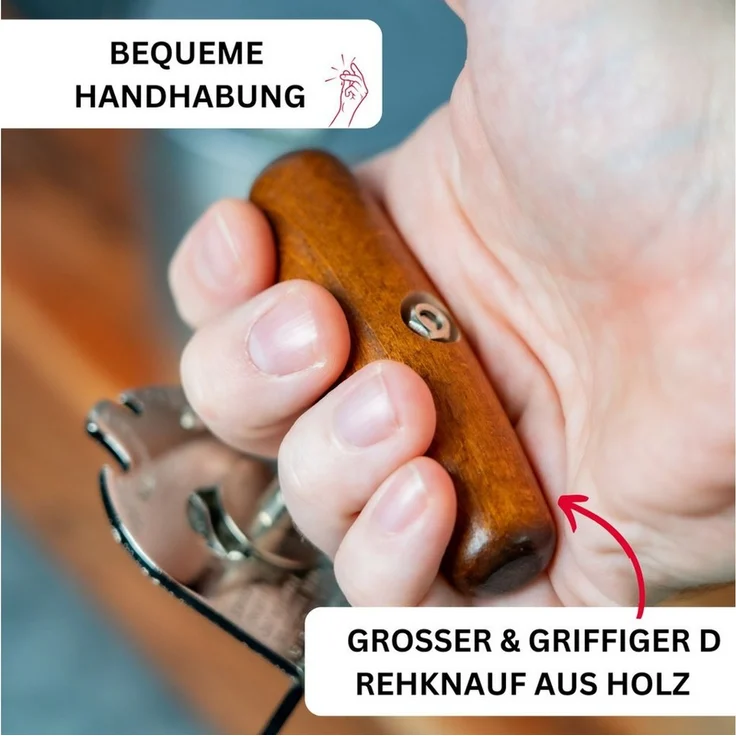 WESTMARK Dosenöffner Set 3-tlg.: 1 Profi-Dosenöffner Titan + Ersatzteil – Bild 2