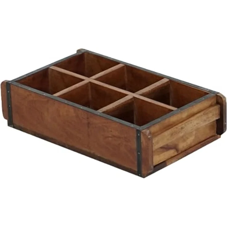 Marrakesch Orient & Mediterran Interior Aufbewahrungsbox Vintage Deko Aufbewahrungsbox Organizer Sortierbox Unikat -3- (Stück, 1 St, 1), Handarbeit – Bild 1