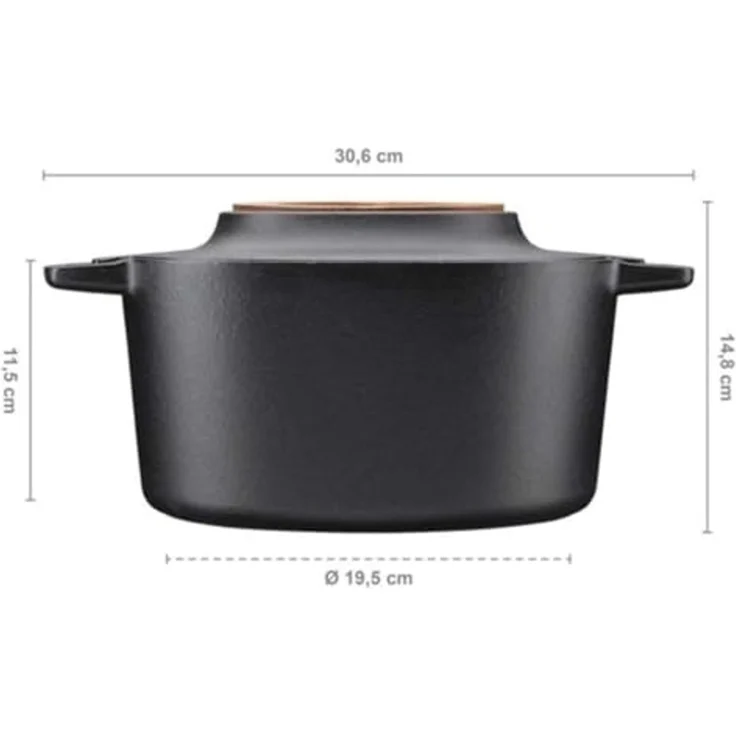 Fiskars Kochtopf Norden Gusseisen 4L Töpfe & Pfannen – Bild 2