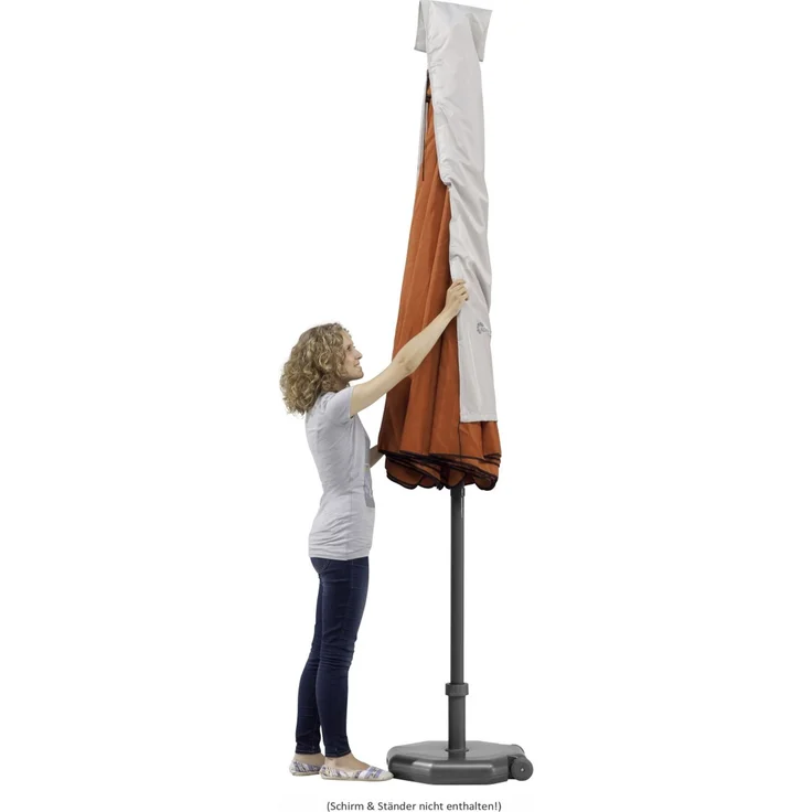 Schutzhülle bis 300 cm Schirm (mit RV und Stab) – Bild 4