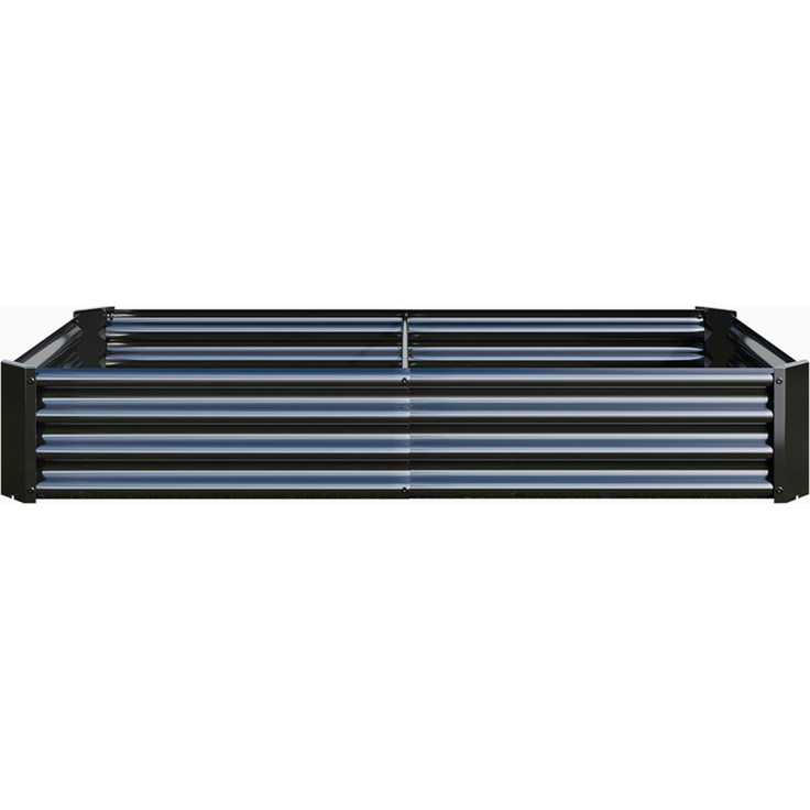Homerecommend Hochbeet 180x90x30 cm, Gartenbett und Pflanzenkasten aus verzinktem Stahl, für Gemüse und Kräuter, Schwarz – Bild 8