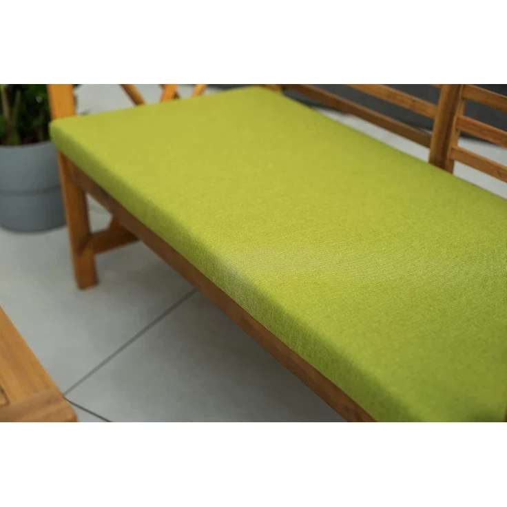 chilly pilley Bankkissen Bankauflage Polsterauflage Reißverschluss mit Schlaufen Kissen für Gartenbank für Gartenmöbel Sitzkissen & Rückenkissen Outdoor (160 x 40 x 5 cm, Cremefarbig) – Bild 5