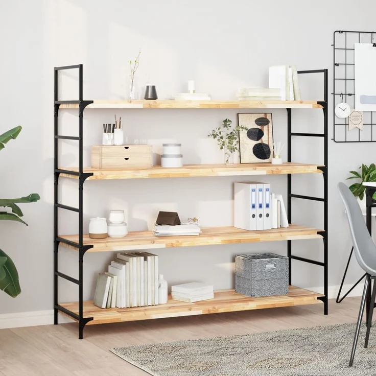 vidaXL Tischplatte 140x40x4 cm Rechteckig Massivholz Akazie 4008782 – Bild 3