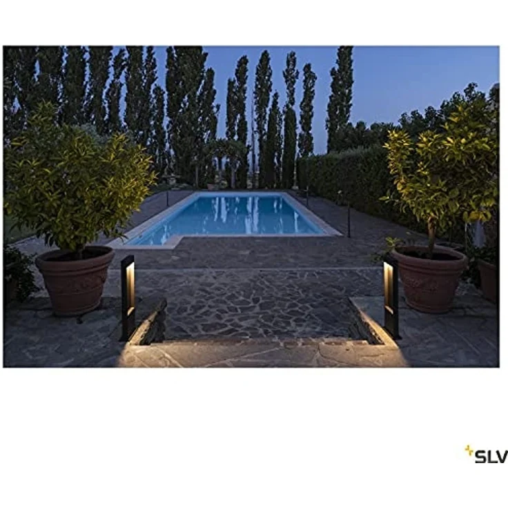 SLV Leuchte 1002956 FLATT POLE 65 Outdoor LED Stehleuchte 3000K IP65 anthrazit – Bild 5