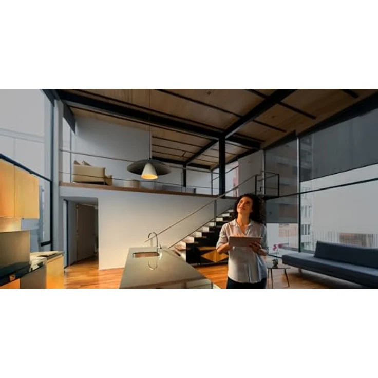 OSRAM Hängelampe Decor Flying Mushroom, Pendelleuchte aus Stahl in schwarz/weiß mit E27-Fassung – Bild 5