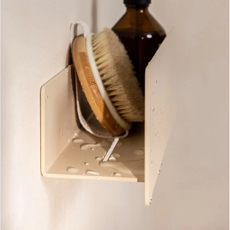 Metallbude Duschablage SHEA aus Aluminium, ohne Bohren, Badorganizer, Duschzubehör, Duschregal – Bild 2