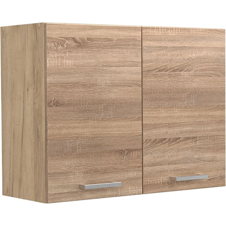 Küchenglasschrank R-Line Sonoma/Goldkraft Eiche 80 cm Vicco – Bild 1