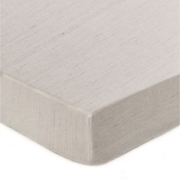 Urbanara Spannbettlaken Spannbetttuch Toulon I 100% Leinen, Leinen, Gummizug: Ja, (1 Stück), Bettlaken aus 100% Leinen - Made in Portugal