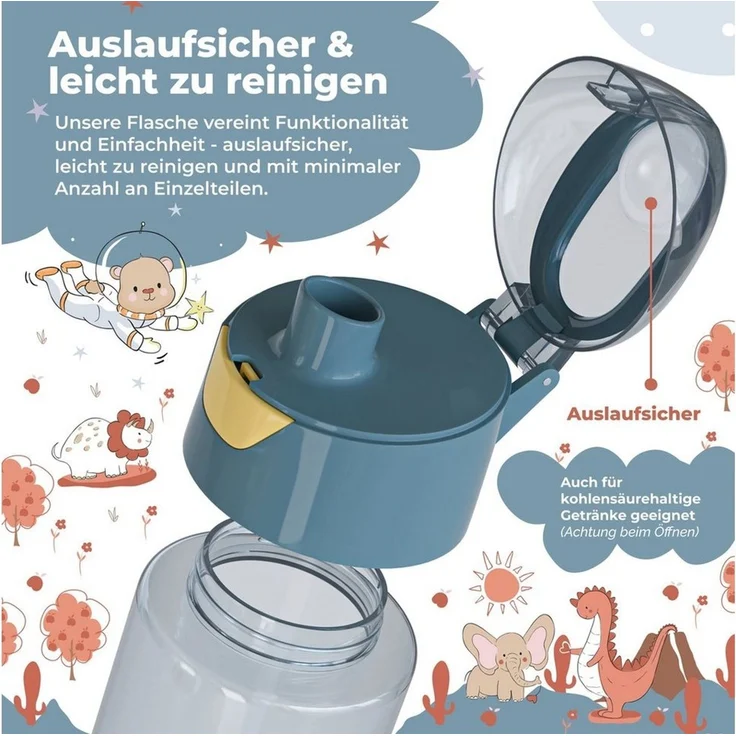 BEARFOOT Trinkflasche Trinkflasche Kinder, leichte Wasserflasche - Feuerwehr – Bild 4