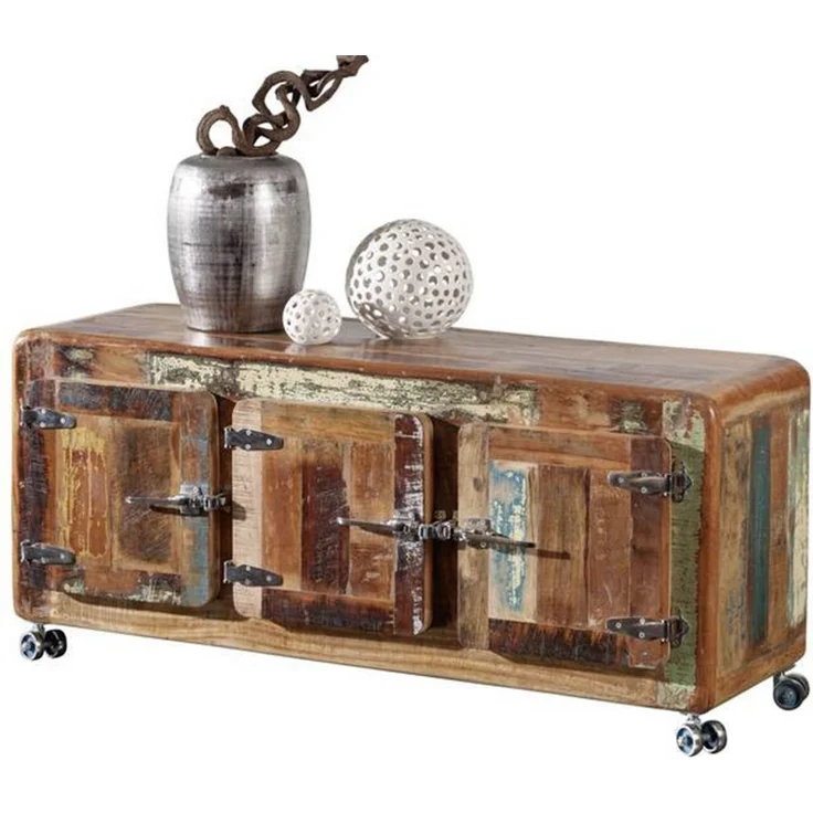 Sideboard Altholz 126x40x56 mehrfarbig lackiert FREEZY #04 – Bild 1