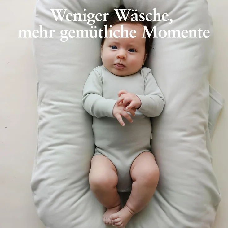 Snuggle Me® Babynest Bezug - Hochwertiger Babynestchen-Bezug aus 100% Bio-Baumwolle, Maschinenwaschbar und Kuschelweich – Bild 4