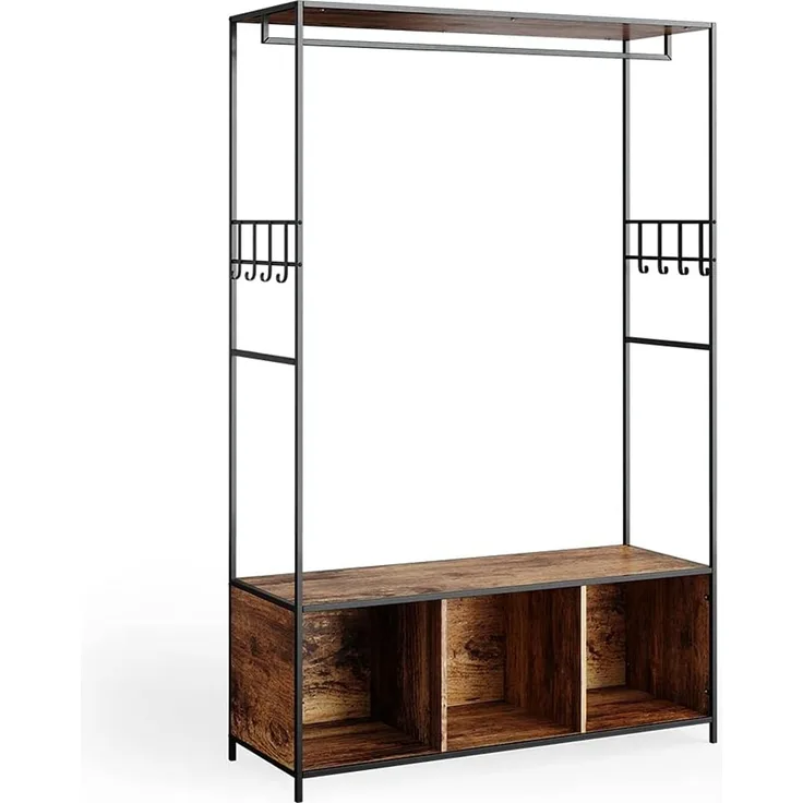 Kleiderschrank Fyrk Eiche rustikal 119.5 x 189 cm Vicco