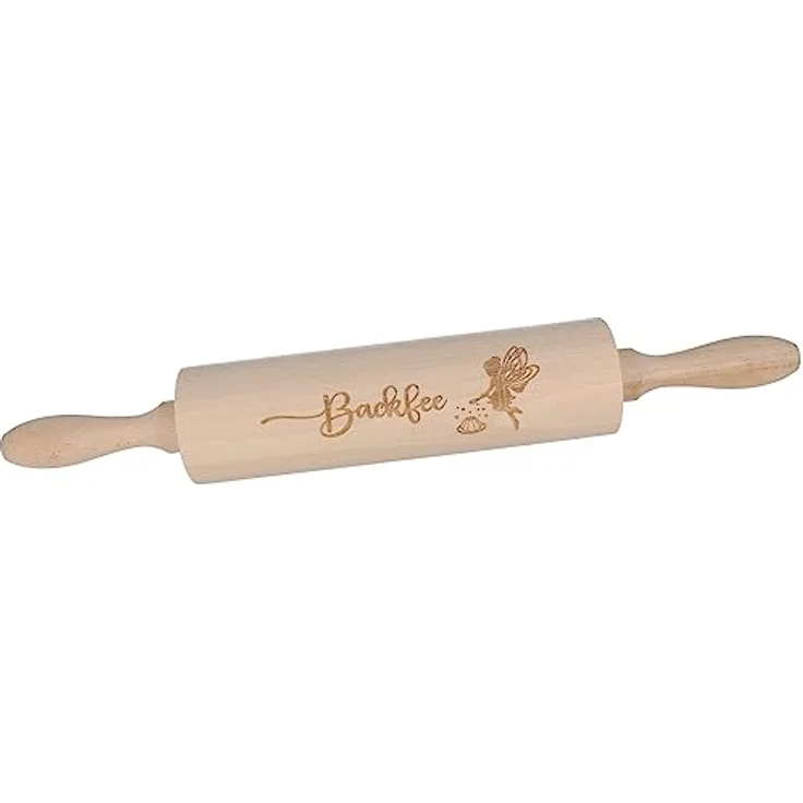 Spruchreif® Nudelholz Nudelholz mit Gravur, Teigroller aus Holz, Teigausroller Backzubehör, Nudelholz mit Prägung, tolle Geschenkidee – Bild 2