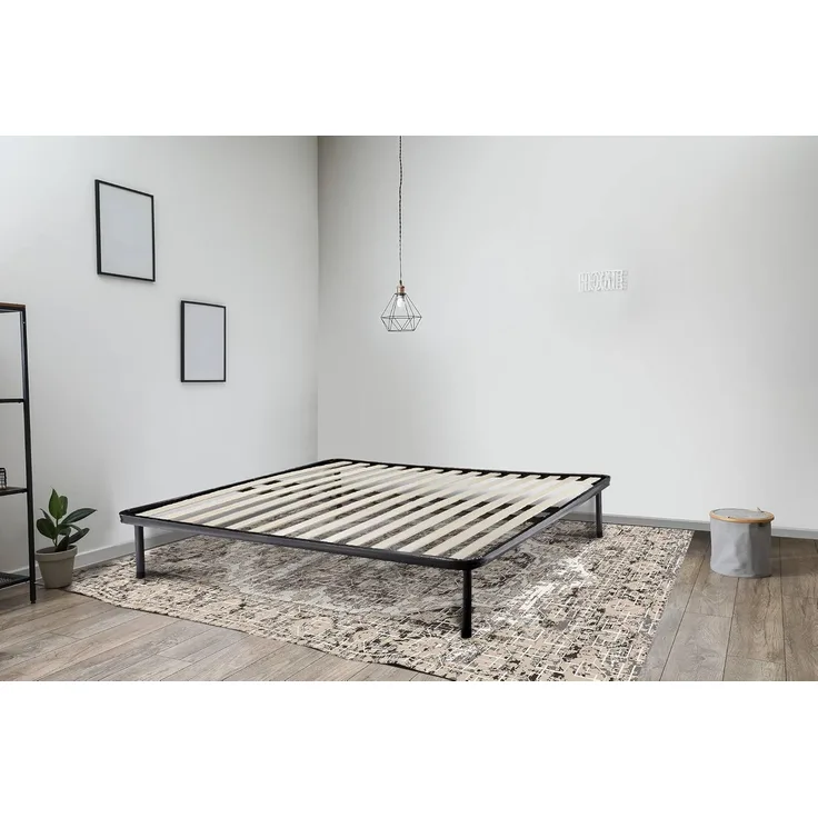 Talamo Italia - Doppelbettgestell Ottavia, orthopädisches Untergestell mit 14 Latten, 100% Made in Italy, 120 x 190 x 30 cm