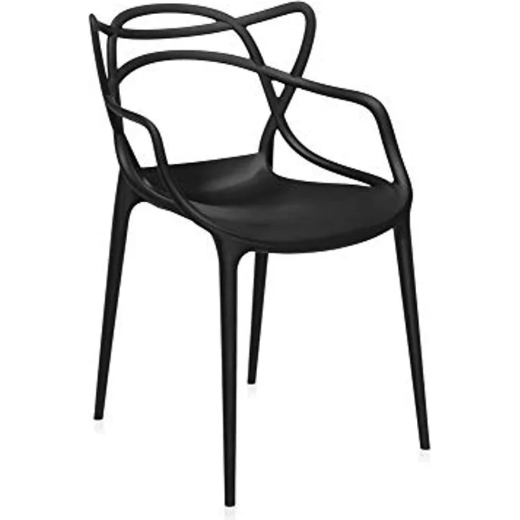 Kartell Masters, Stuhl, Schwarz, 2er-Satz