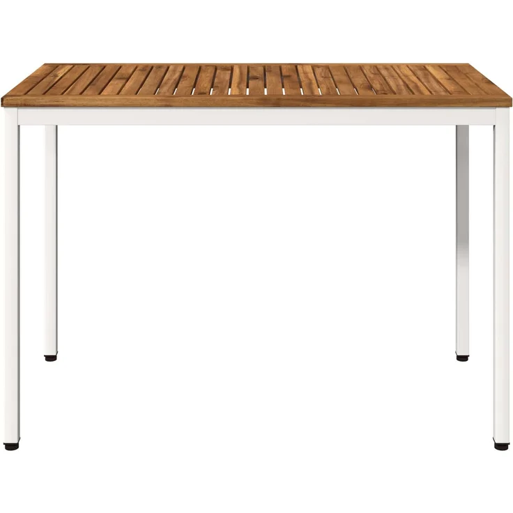 vidaXL Gartentisch NAARDEN Natur und Weiß 108,5 x 55 x 75 cm 901314 – Bild 3