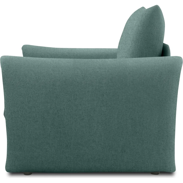 DOMO. collection Sessel 700023, Polstersessel, Schlaffunktion, Federkern, Füße mit Filzgleitern, Armsessel, Cocktailsessel, Loungesessel, 105 x 100 x 95 (BxTxH), blau (pertrol) – Bild 4