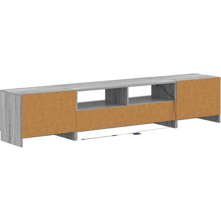 vidaXL LED-TV-Schrank UTRECHT 3 stk. Sonoma-Grau Holzwerkstoff 3417009 – Bild 6