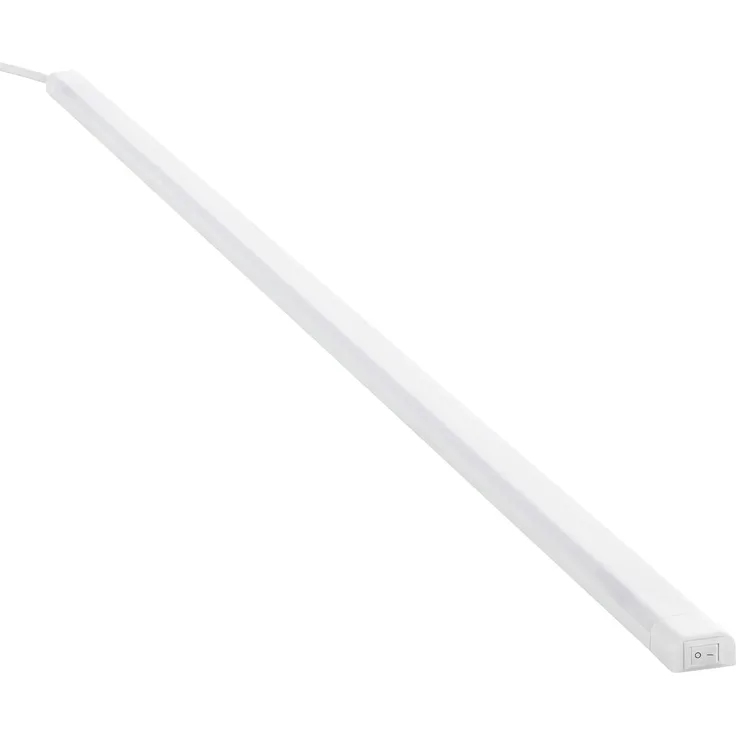 SEBSON Aufbauleuchte LED Unterbauleuchte 80cm, 12W, 1000lm, neutralweiß, Stecker & Schalter