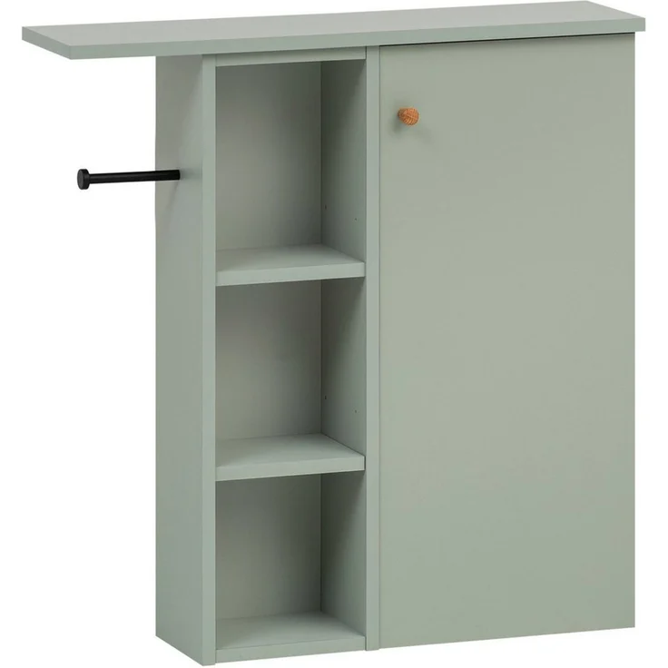 Schildmeyer Seitenschrank Bjarne, Breite 70 cm, Griff aus Massivholz Regalfach links oder rechts montierbar – Bild 5